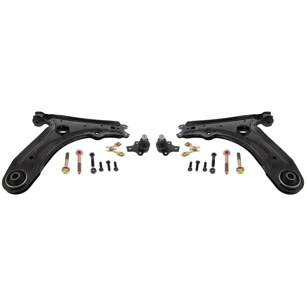 Wishbone set including reinforced Coupling Bars / Steering Rods VW Golf Mk2 Jetta 2 Year of Manufacturing up to 07/1987